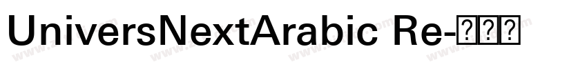 UniversNextArabic Re字体转换